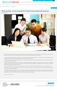 3E Accounting - A Corporate Services Provider That Promotes Work-Life Harmony