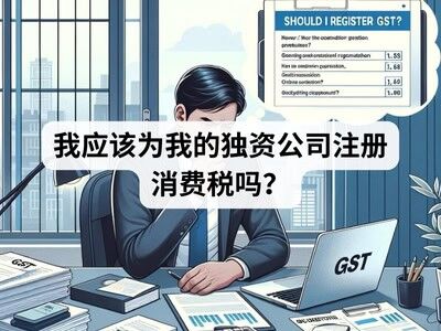 我应该为我的独资公司注册消费税吗？